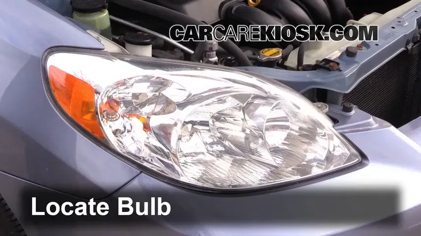 2008 Toyota Matrix XR 1.8L 4 Cyl. Lights Headlight (replace bulb)